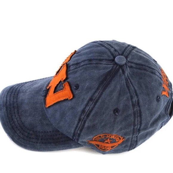 Motorcycle Racing Hat, Retro Vintage Style, Adjustable Strap - Picture 3 of 4